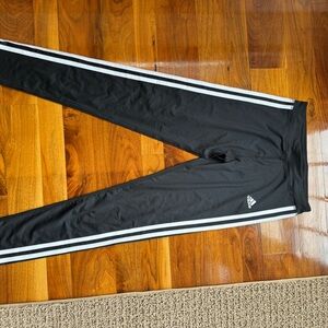 Adidas Black Leggings with White Logo